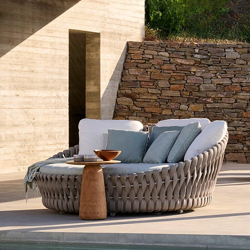 Outdoor bed circular bed and breakfast hotel swimming pool large round bed beach chair waterproof
Outdoor bed circular bed and breakfast hotel swimming pool large round bed beach chair waterproof