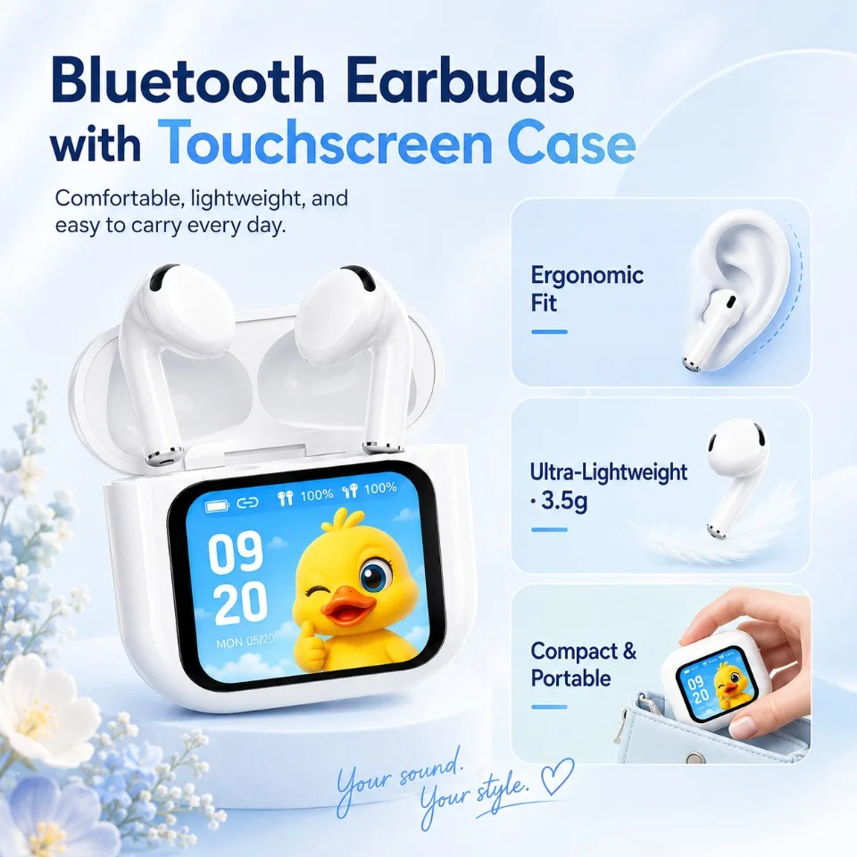 Wireless Bluetooth 5.4 Earphones 144 Languages Real-Time Translator Earbuds for Travel Business Calls with Smart Touch Screen
Wireless Bluetooth 5.4 Earphones 144 Languages Real-Time Translator Earbuds for Travel Business Calls with Smart Touch Screen