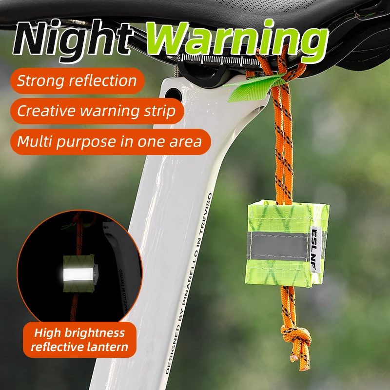 ESLNF Reflective Bike Seat Hanger Safety Pendant High Visibility Night Riding Accessory Unique for Road Mountain Bikes
ESLNF Reflective Bike Seat Hanger Safety Pendant High Visibility Night Riding Accessory Unique for Road Mountain Bikes
