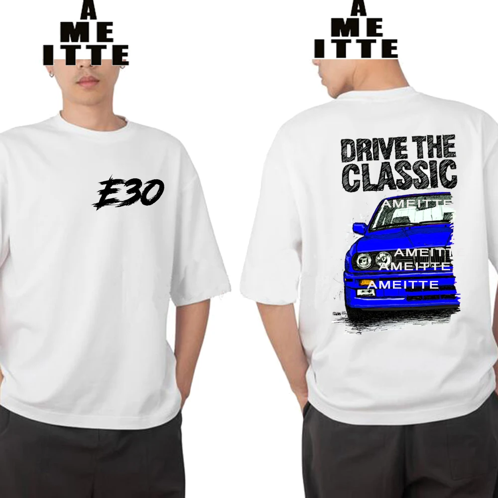 AMEITTE New Summer Men Short Sleeve Drive The Classic E30 M3 T-Shirt Harajuku Vintage Car Print Cool Boy Tees
AMEITTE New Summer Men Short Sleeve Drive The Classic E30 M3 T-Shirt Harajuku Vintage Car Print Cool Boy Tees
