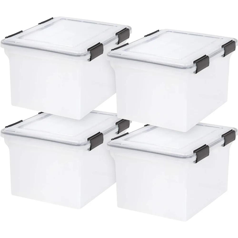 USA File Box WeatherPro File Organizer Plastic File Box for Letter/Legal File, Water Resistant Document Box, Durable Lid
USA File Box WeatherPro File Organizer Plastic File Box for Letter/Legal File, Water Resistant Document Box, Durable Lid