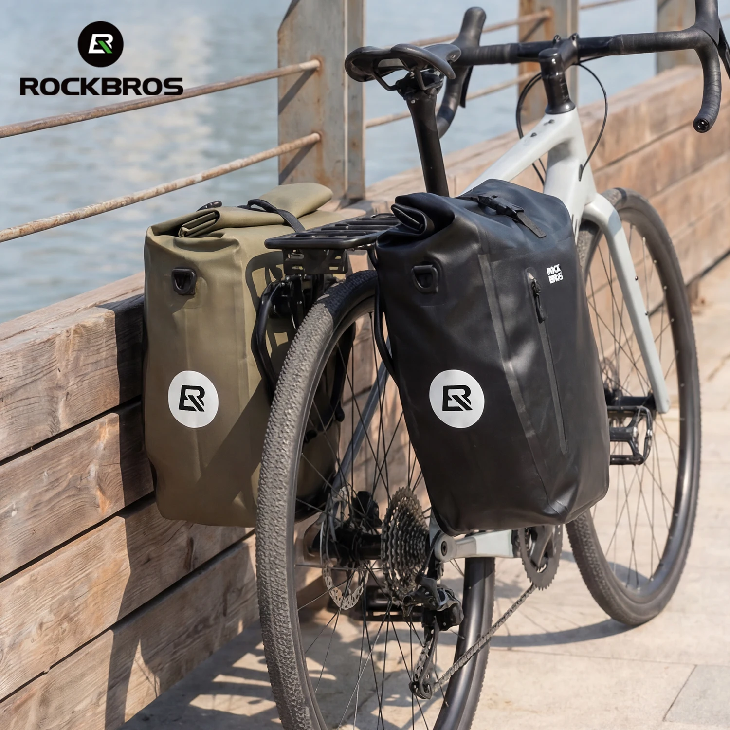 ROCKBROS 20L Bicycle Cargo Rack Bag Fully Waterproof Seamless Welded Roll-Top Bike Rear Saddle Bag Road MTB Cycling Commuting
ROCKBROS 20L Bicycle Cargo Rack Bag Fully Waterproof Seamless Welded Roll-Top Bike Rear Saddle Bag Road MTB Cycling Commuting