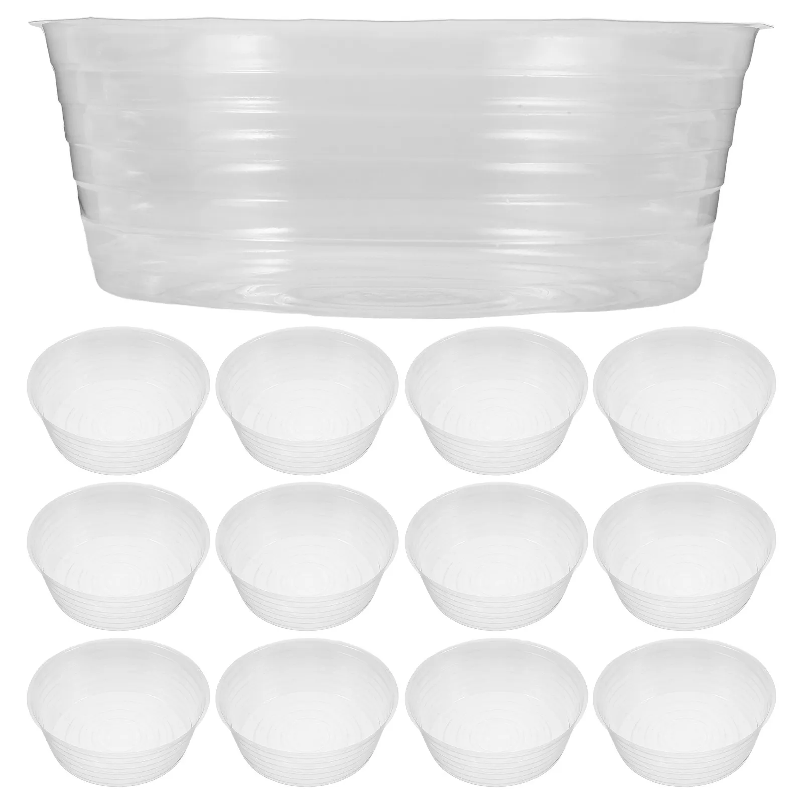 20Pcs Transparent Hydroponic Pots Clear Nursery Trays Easy Root Observation Spacesaving Design Transparent Plastic Plant Pots
20Pcs Transparent Hydroponic Pots Clear Nursery Trays Easy Root Observation Spacesaving Design Transparent Plastic Plant Pots