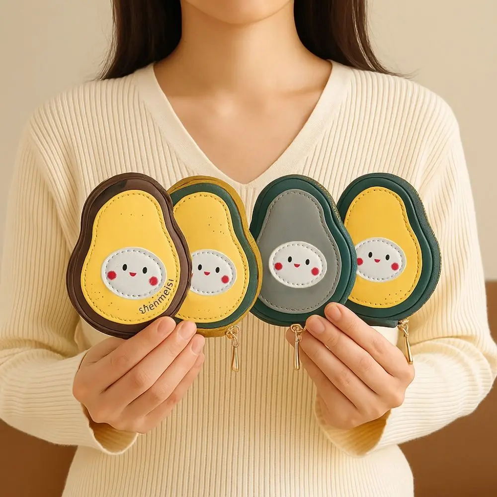 Korean Style PU Leather Card Case Cartoon Pear Shape Slim Multi-slot Card Case Large Capacity Zipper Closure
Korean Style PU Leather Card Case Cartoon Pear Shape Slim Multi-slot Card Case Large Capacity Zipper Closure