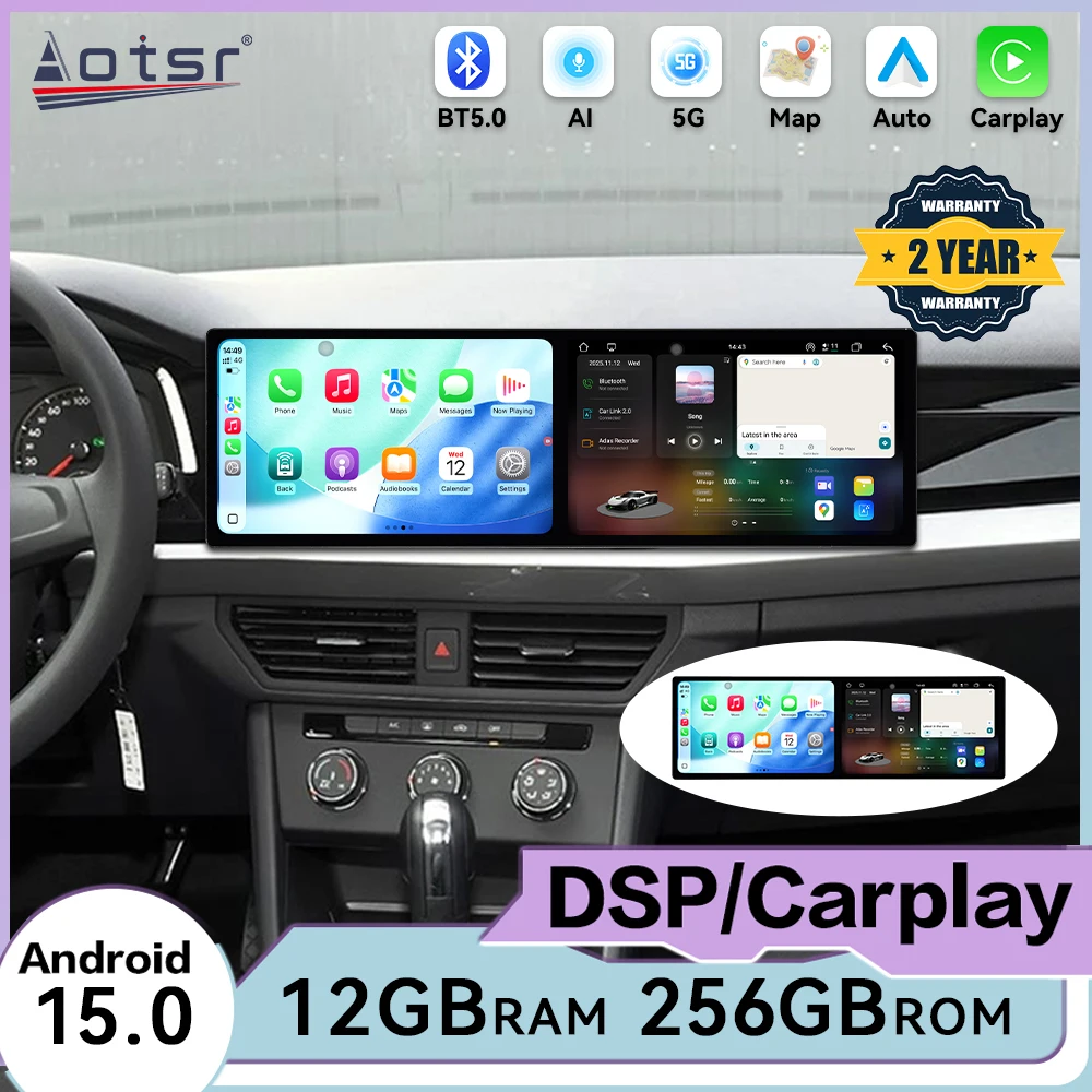 Dual Screen Interaction Multimedia Android 15 For Volkswagen Bora 2019~2022 GPS Navigation Automotive Stereo Car Radio Head Unit
Dual Screen Interaction Multimedia Android 15 For Volkswagen Bora 2019~2022 GPS Navigation Automotive Stereo Car Radio Head Unit