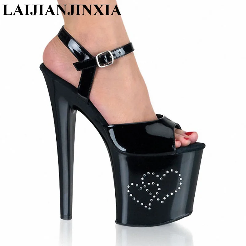 LAIJIANJINXIA New 20CM/8inches PU Upper Model Sexy Exotic High Heel Platform Party Women Sandals Pole Dance Shoes E033
LAIJIANJINXIA New 20CM/8inches PU Upper Model Sexy Exotic High Heel Platform Party Women Sandals Pole Dance Shoes E033