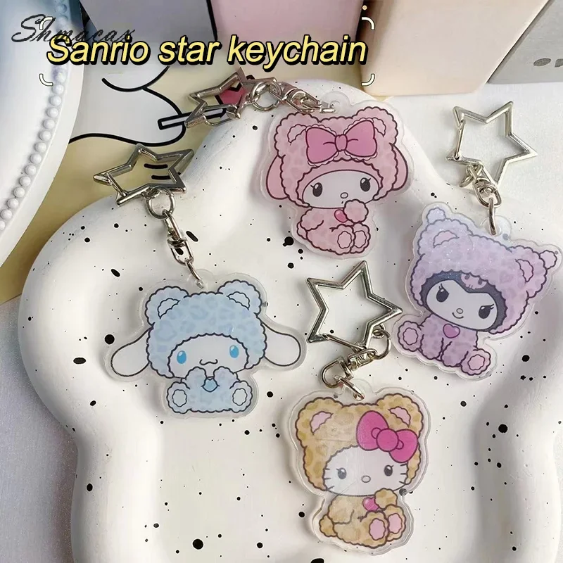 Cartoon Sanrio Kuromi Hello Kitty Cat Cinnamoroll My Melody Acrylic Keychain Birthday Gift Female Cute Pendant
Cartoon Sanrio Kuromi Hello Kitty Cat Cinnamoroll My Melody Acrylic Keychain Birthday Gift Female Cute Pendant