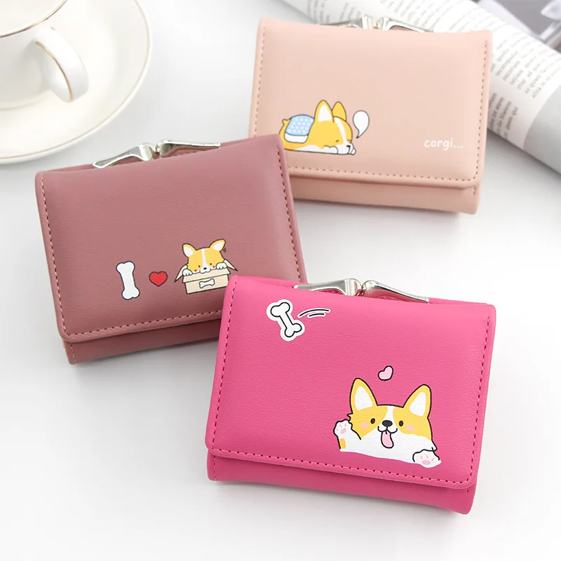 New Ladies Wallet Cartoon Cute Clutch Coin Purse PU Trifold Ladies Short Wallet Wallet
New Ladies Wallet Cartoon Cute Clutch Coin Purse PU Trifold Ladies Short Wallet Wallet