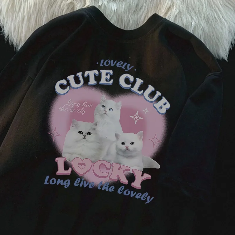 Summer Short Sleeve Women's Cute Sweet Casual T-shirt Casual Style Short Sleeve T-shirt Student Fashion Oversized T Shirt 
Summer Short Sleeve Women's Cute Sweet Casual T-shirt Casual Style Short Sleeve T-shirt Student Fashion Oversized T Shirt