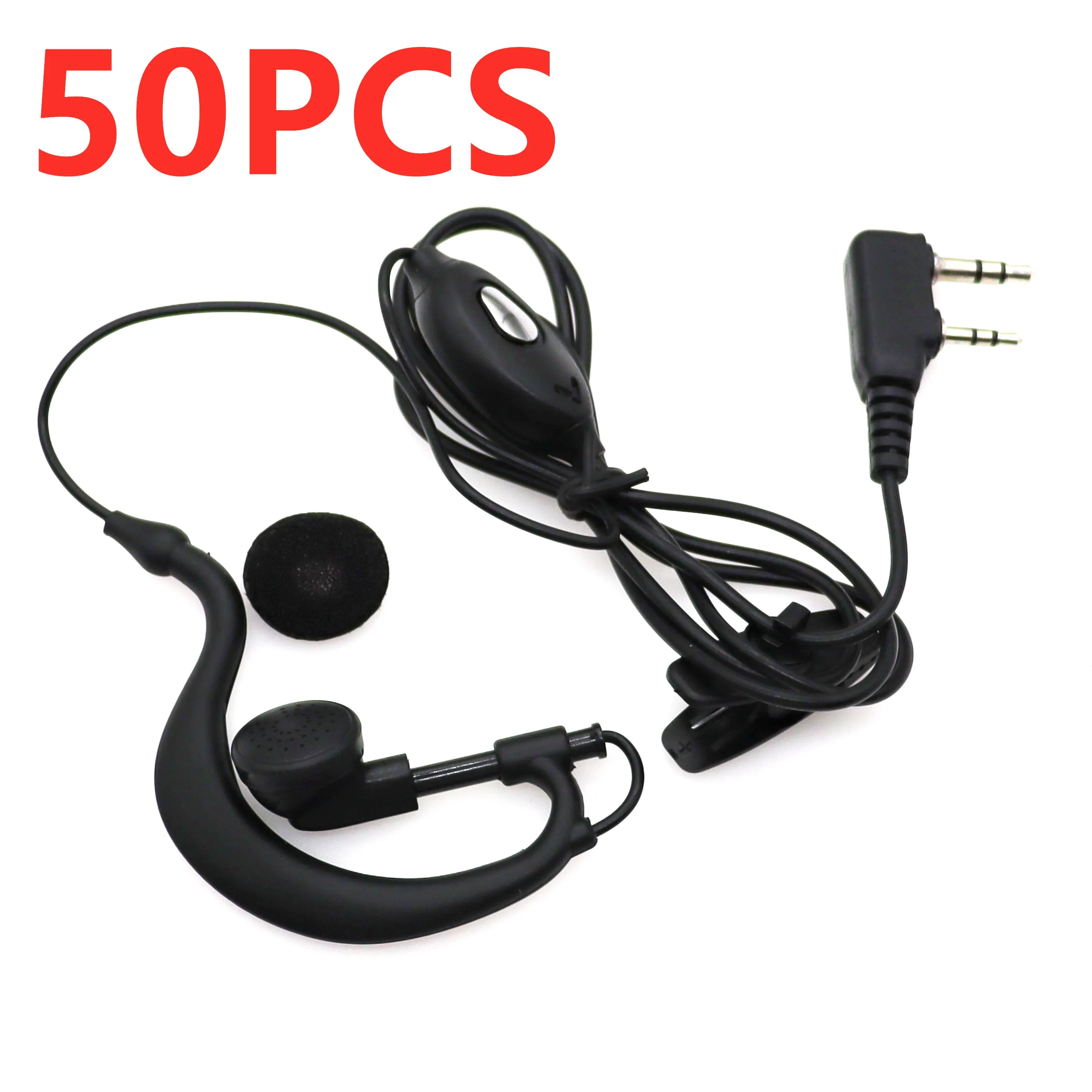 50pcs Baofeng Original Earphone for BaoFeng Walkie-Talkie Headset Compatible with UV-5R UV-82 BF-888S 666S 777S UV-9R plus 1
50pcs Baofeng Original Earphone for BaoFeng Walkie-Talkie Headset Compatible with UV-5R UV-82 BF-888S 666S 777S UV-9R plus 1