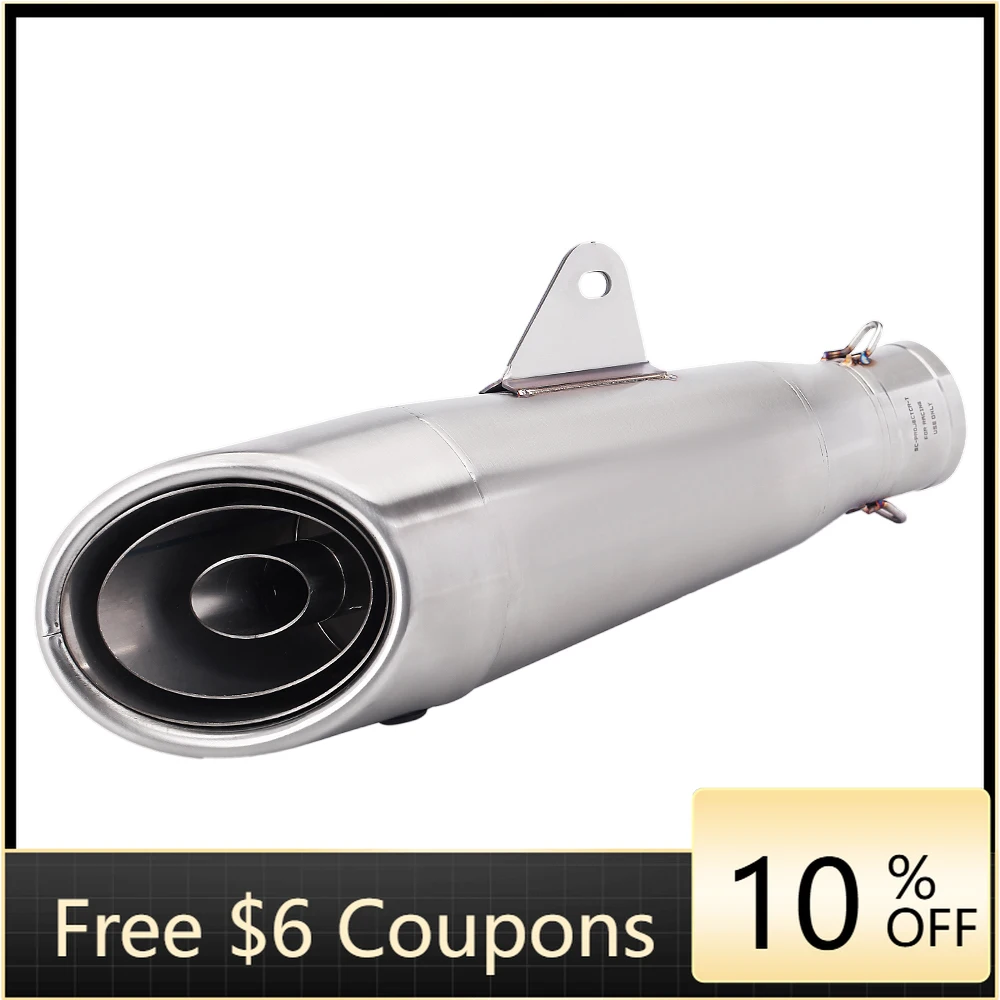 STLF Universal 51mm Racing Motorcycle Exhaust Muffler GP Project Universal Sport Bike Muffler for CBR650 Z800 Z00
STLF Universal 51mm Racing Motorcycle Exhaust Muffler GP Project Universal Sport Bike Muffler for CBR650 Z800 Z00