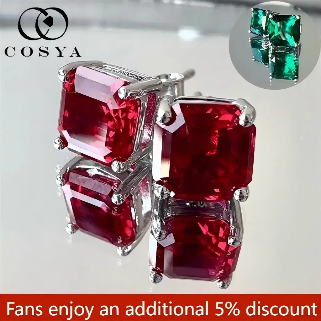 Серьги-гвоздики COSYA 1/2CT Asscher Cut с муассанитом D VVS1, сертифицированные GRA, серебро 925 пробы, 4 зубца, сверкающие ювелирные изделия с бриллиантами в лаборатории для женщин
Серьги-гвоздики COSYA 1/2CT Asscher Cut с муассанитом D VVS1, сертифицированные GRA, серебро 925 пробы, 4 зубца, сверкающие ювелирные изделия с бриллиантами в лаборатории для женщин