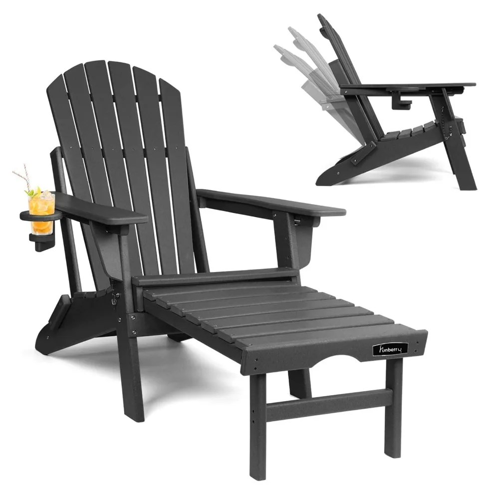Adjustable Folding Adirondack Chair with Retractable Ottoman, All Weather Fire Pit Chairs with Cup Holder, Customized
Adjustable Folding Adirondack Chair with Retractable Ottoman, All Weather Fire Pit Chairs with Cup Holder, Customized