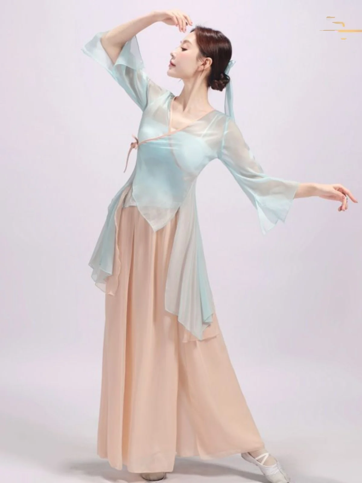 Elegant Classical Dance Costume Women's Flowing Chiffon Practice Suit Performance Top Coat Autumn New Arrival Yang Jing
Elegant Classical Dance Costume Women's Flowing Chiffon Practice Suit Performance Top Coat Autumn New Arrival Yang Jing