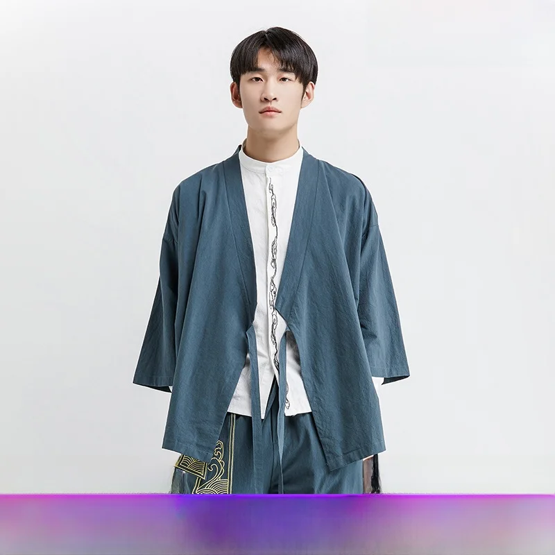 Spring Summer New Sle Cotton Linen Men's Dao Pao Seven Sve Hanfu Ancient Sle Buddhist Layman's Robs Tea Ceremony Clothes
Spring Summer New Sle Cotton Linen Men's Dao Pao Seven Sve Hanfu Ancient Sle Buddhist Layman's Robs Tea Ceremony Clothes
