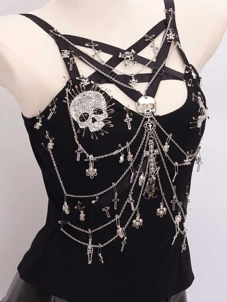 y2k Tank Tops Skull top gothic clothes y2k shirt Cross Tops e girl clothes Harajuku shirt vintage tops
y2k Tank Tops Skull top gothic clothes y2k shirt Cross Tops e girl clothes Harajuku shirt vintage tops