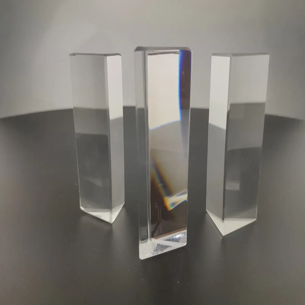 3Pcs Equilateral Optical Glass Prisms Triangular Teaching Physics Light Spectrum Photography Rainbow Crystal Prisms for
3Pcs Equilateral Optical Glass Prisms Triangular Teaching Physics Light Spectrum Photography Rainbow Crystal Prisms for
