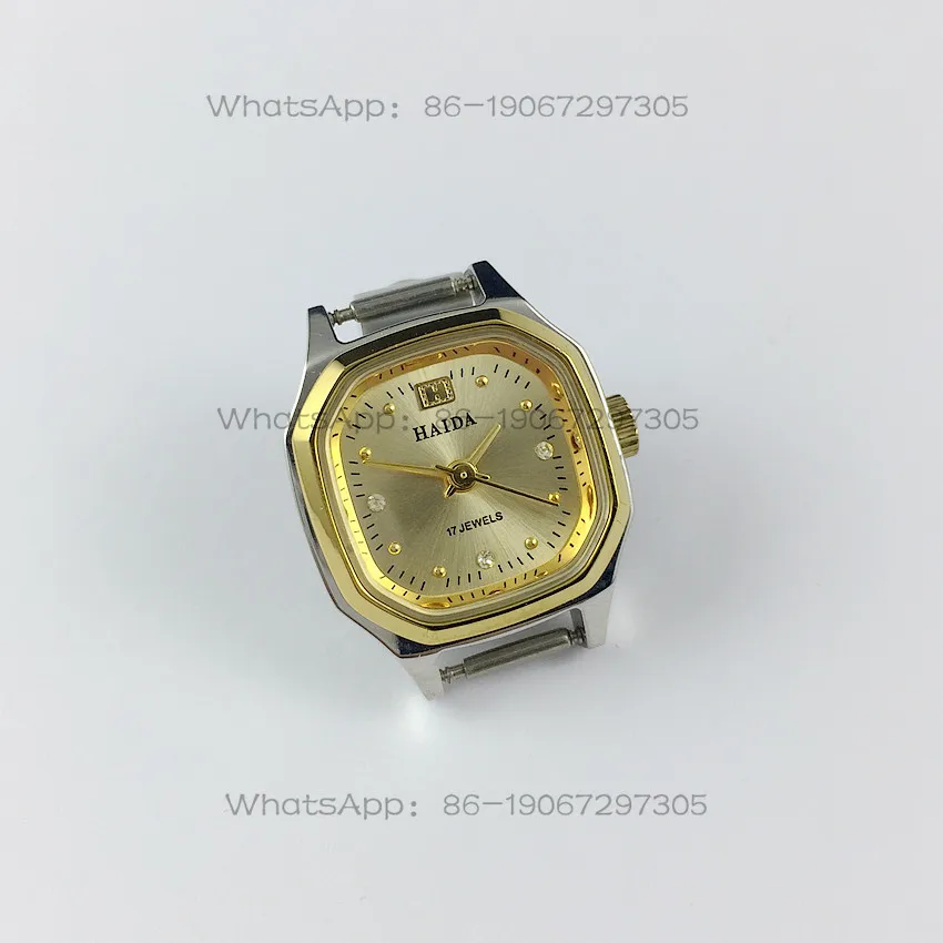Original stock, Shanghai Watch Factory 3, Haida brand square all-steel yellow-faced manual mechanical women's watch, free strap.
Original stock, Shanghai Watch Factory 3, Haida brand square all-steel yellow-faced manual mechanical women's watch, free strap.