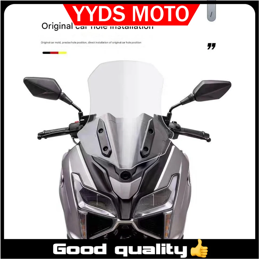 【Good quality】Suitable for Loncin VOGE SR150GT modified windshield, SR150GT-H hybrid version windshield heightening and widening
【Good quality】Suitable for Loncin VOGE SR150GT modified windshield, SR150GT-H hybrid version windshield heightening and widening