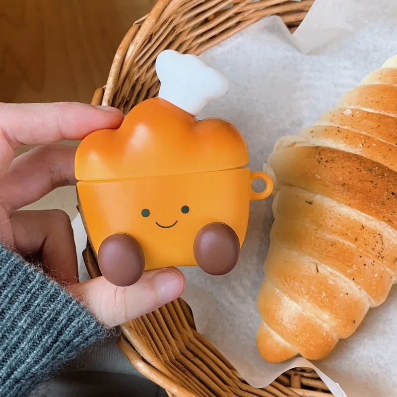 For Airpods 4 Case Cover,3D Cartoon Bread Shockproof Silicone Earphone Cover For Airpods Pro 2 Case/Airpods 1/2/3 Case Funda
For Airpods 4 Case Cover,3D Cartoon Bread Shockproof Silicone Earphone Cover For Airpods Pro 2 Case/Airpods 1/2/3 Case Funda