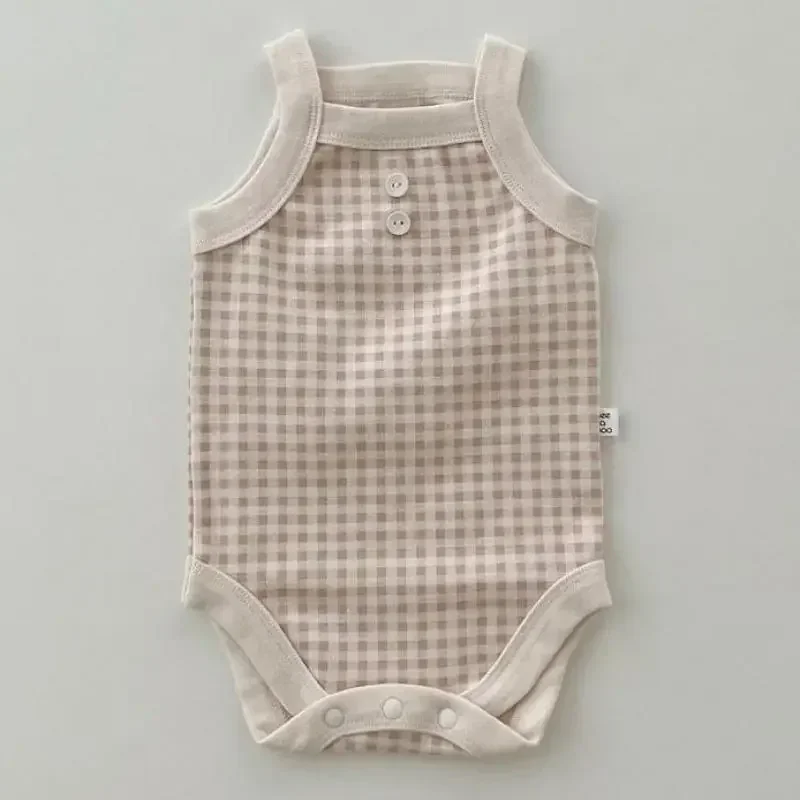 Kid Boy Fashion Pliad Soft Sleeveless Bodysuit Baby Girl Simple Thin Breathable Cotton Jumpsuit Infant Summer Outfits
Kid Boy Fashion Pliad Soft Sleeveless Bodysuit Baby Girl Simple Thin Breathable Cotton Jumpsuit Infant Summer Outfits