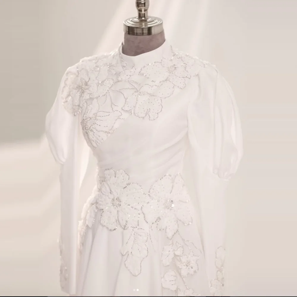 Chiffon White A-Line High Neck Evening Dress Full Floor-Length Prom Dresses Wedding Party Customized Formal Gowns Robes 2026
Chiffon White A-Line High Neck Evening Dress Full Floor-Length Prom Dresses Wedding Party Customized Formal Gowns Robes 2026