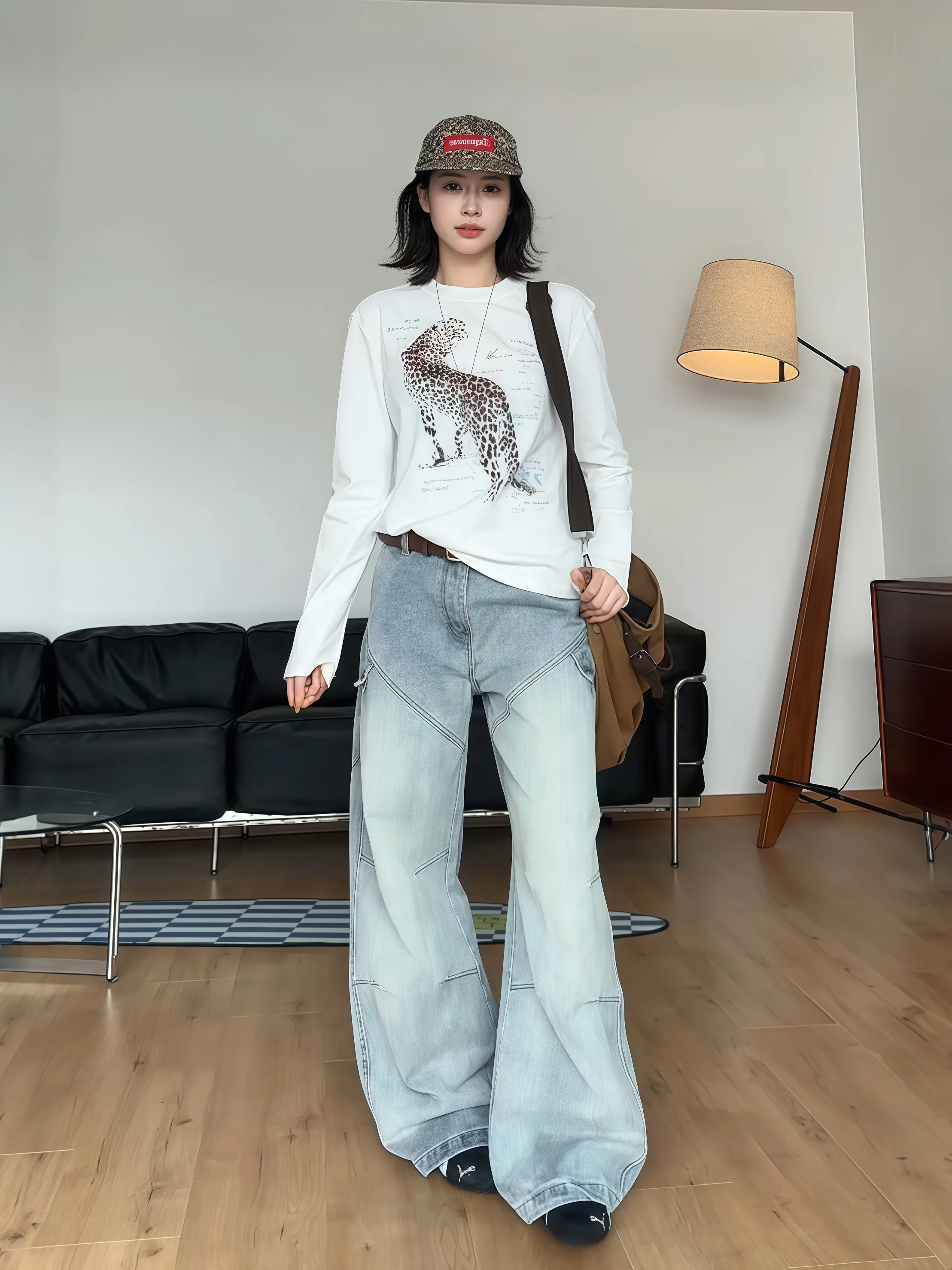 American Vibe Cleanfit прямые широкие брюки для спецодежды для мужчин и женщин осенние джинсы с большой текстурой бамбука и ножом
American Vibe Cleanfit прямые широкие брюки для спецодежды для мужчин и женщин осенние джинсы с большой текстурой бамбука и ножом