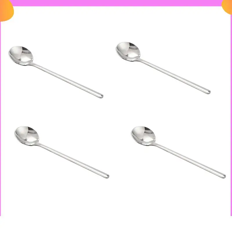 A23P 4 Pcs Coffee Scoop 304 Stainless Steel Coffee Spoon With Long Handle Dessert Tea Spoon Set Kitchen Accessories Silver S 
A23P 4 Pcs Coffee Scoop 304 Stainless Steel Coffee Spoon With Long Handle Dessert Tea Spoon Set Kitchen Accessories Silver S