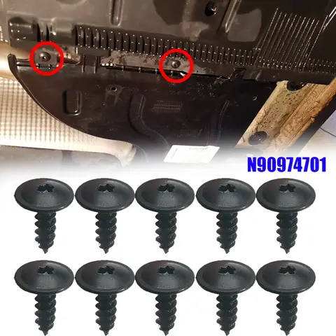 NEW 10pcs Car Engine Cover Undertray Splashguard Wheel Arch Torx Screw Retainer Fastener Clip Bolt Universal For VW Audi Seat