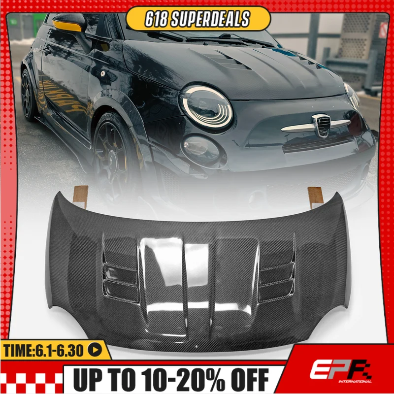 For Abarth 595 Fiat 500 EPA Vented Hood Performance Engine Hood Air Intake Vent Car Bonnet
For Abarth 595 Fiat 500 EPA Vented Hood Performance Engine Hood Air Intake Vent Car Bonnet