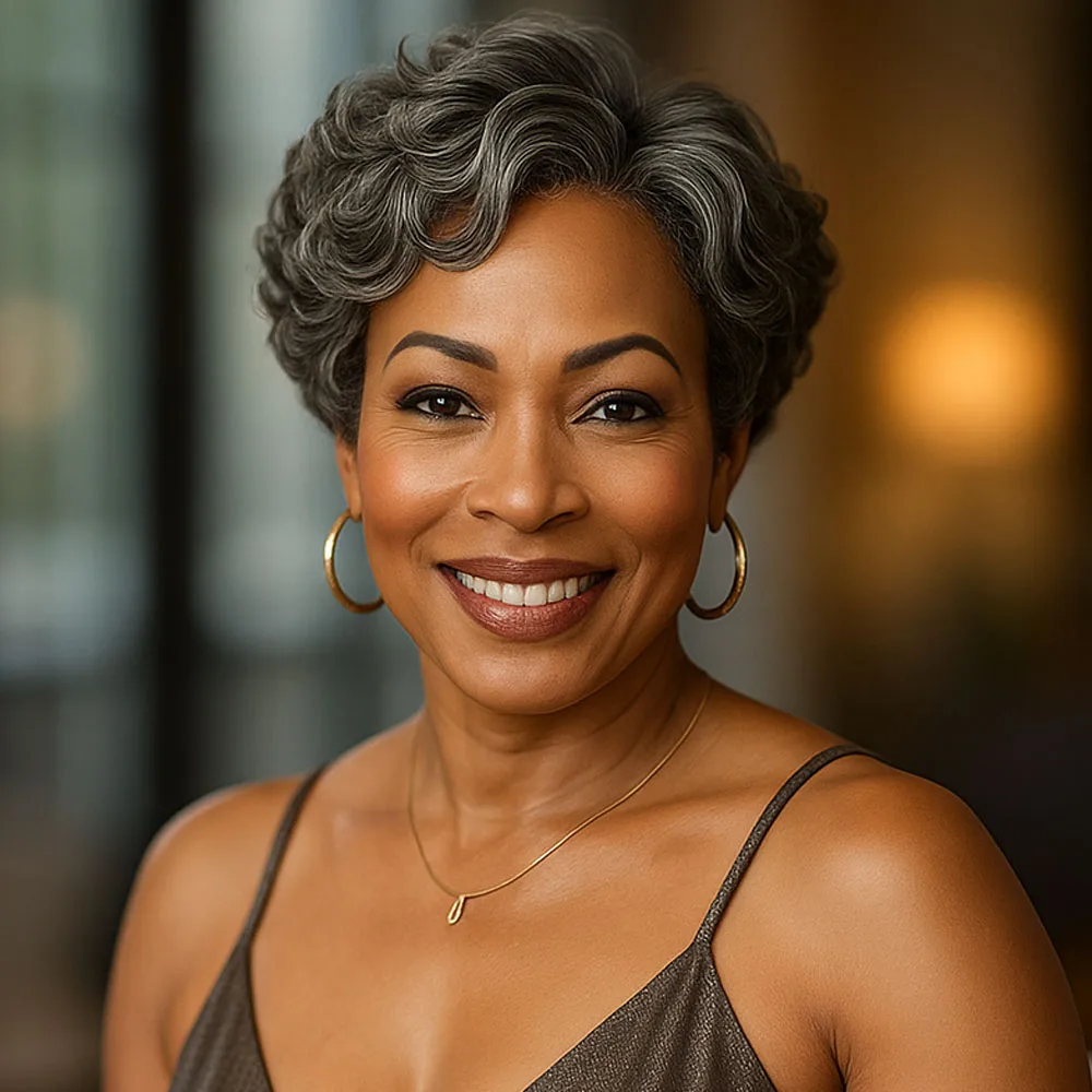 Salt & Pepper Edgy Pixie Cut Wig Natural Wave 4x1 Lace Part Human Hair Wigs Wear and Go Glueless Wigs Gray Silver For Seniors
Salt & Pepper Edgy Pixie Cut Wig Natural Wave 4x1 Lace Part Human Hair Wigs Wear and Go Glueless Wigs Gray Silver For Seniors