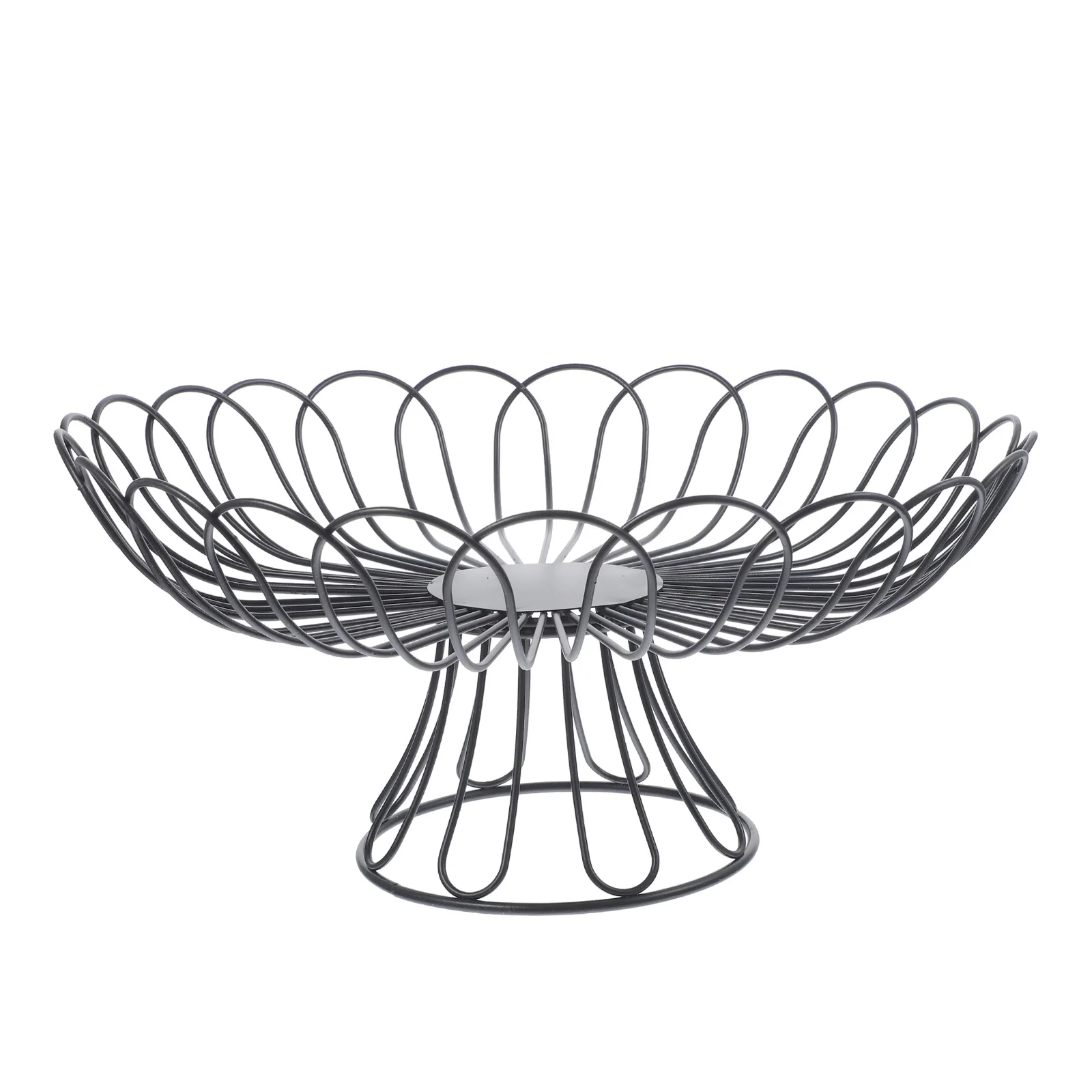 Black Wire High Foot Fruit Basket Large Iron Wire Storage Basket for Home Kitchen Snack Fruit Bread Serving Picnic
Black Wire High Foot Fruit Basket Large Iron Wire Storage Basket for Home Kitchen Snack Fruit Bread Serving Picnic