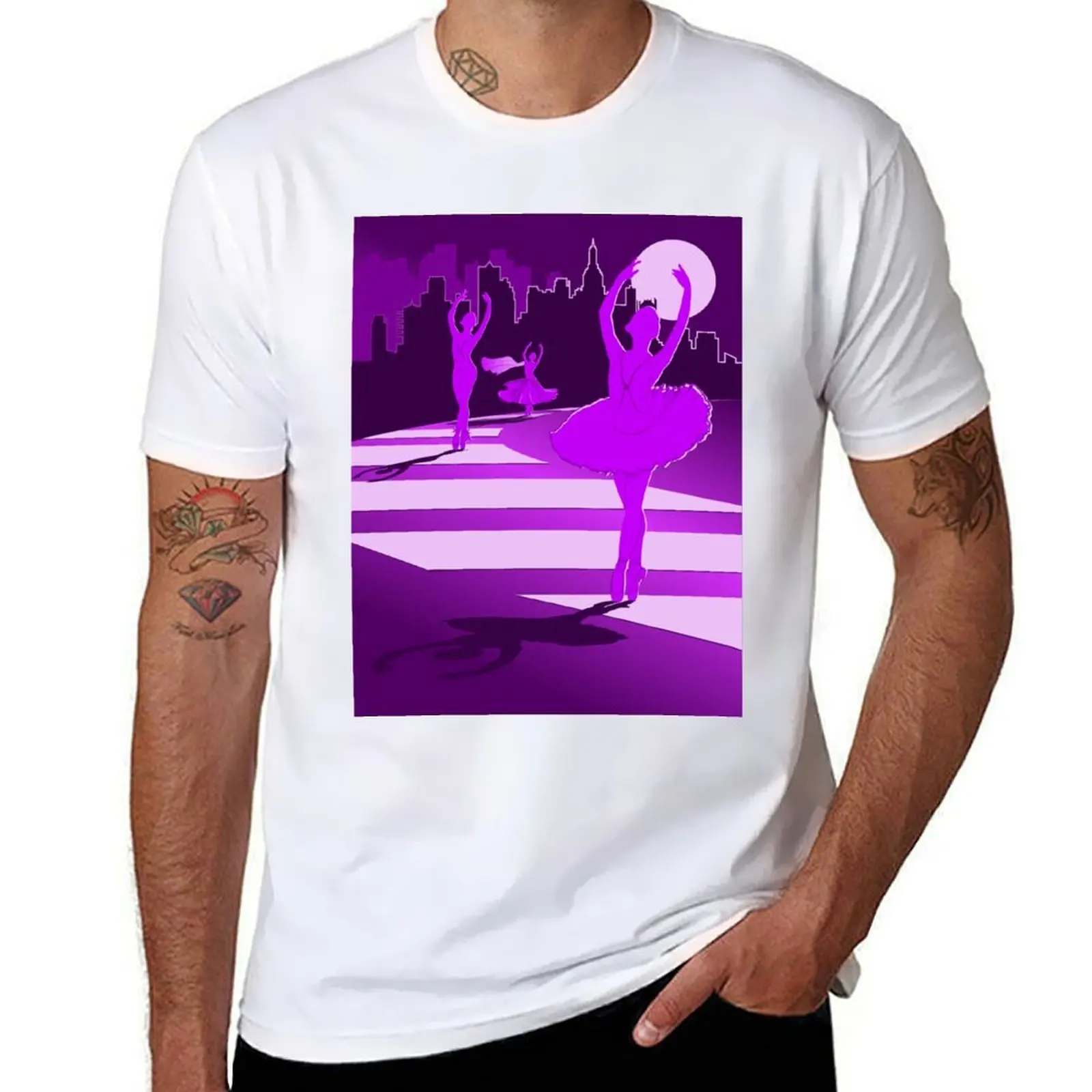 Dancers in the Moonlight - Purple Dancers on Shades of Purple Cityscape - VBK - VisionsByKaren T-Shirt
Dancers in the Moonlight - Purple Dancers on Shades of Purple Cityscape - VBK - VisionsByKaren T-Shirt