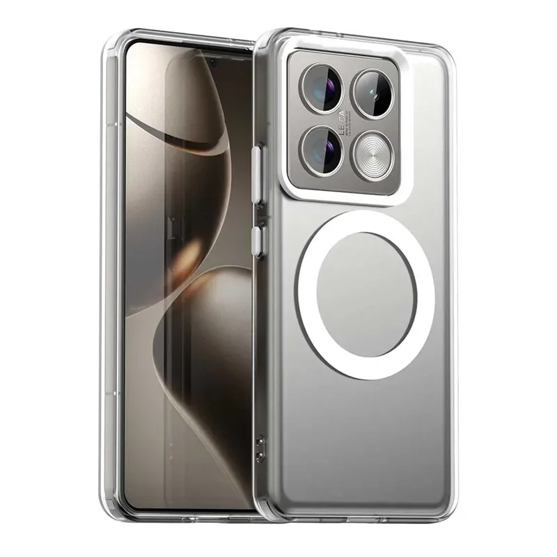 Case For Xiaomi 14T Pro Magnetic Wireless Charging Luxury Magsafe Matte Translucent TPU Candy Color Shockproof Back Cover
Case For Xiaomi 14T Pro Magnetic Wireless Charging Luxury Magsafe Matte Translucent TPU Candy Color Shockproof Back Cover