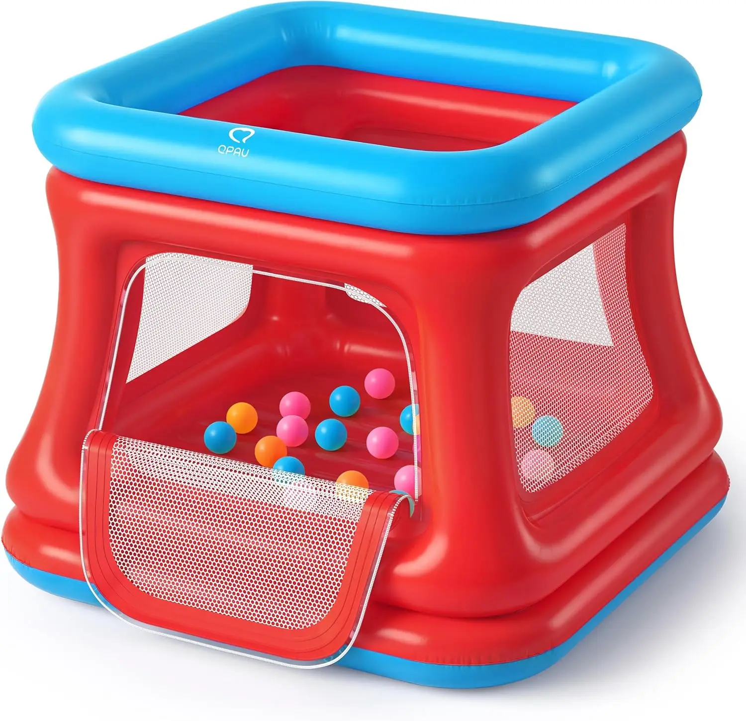 Toddler Inflatable Bouncer 3-in-1 with Ball Pit and Trampoline, Bounce House for Ages 1-3, Safety Net Enclosed, Indoor Outdoor Use, Blue Red Design
Toddler Inflatable Bouncer 3-in-1 with Ball Pit and Trampoline, Bounce House for Ages 1-3, Safety Net Enclosed, Indoor Outdoor Use, Blue Red Design