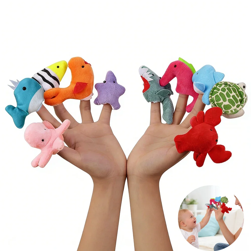 1set/10pcs Early Education Puzzle Ocean Themed Finger Toy, Parent-child Interaction Baby Enlightenment Ocean Biology Finger Toy
1set/10pcs Early Education Puzzle Ocean Themed Finger Toy, Parent-child Interaction Baby Enlightenment Ocean Biology Finger Toy
