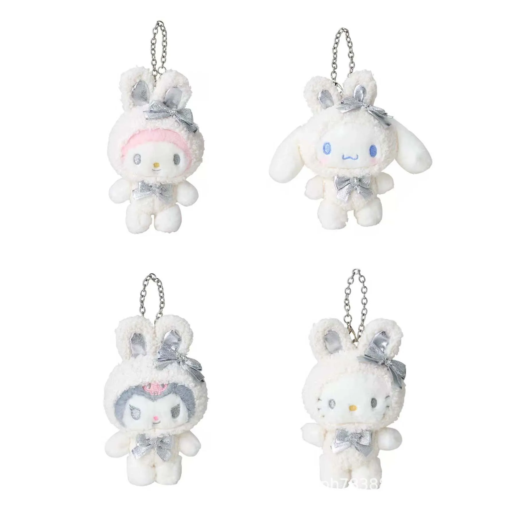 Sanrio My Melody Cinnamoroll Kuromi Hello Kitty Rabbit Costume Plush Keychain Cute Stuffed Doll Bag Pendant Soft Toy Gift
Sanrio My Melody Cinnamoroll Kuromi Hello Kitty Rabbit Costume Plush Keychain Cute Stuffed Doll Bag Pendant Soft Toy Gift