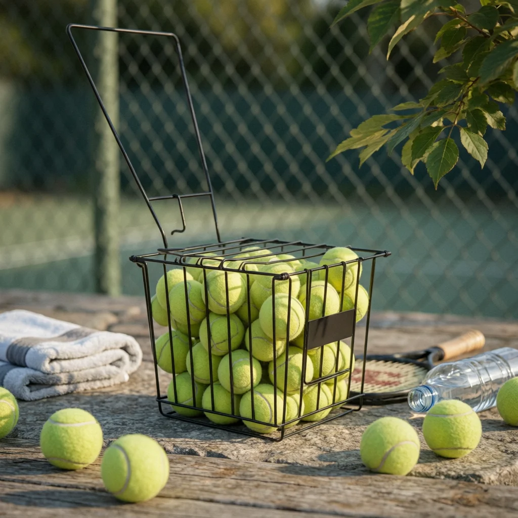 Tennis Ball Basket Easy to Assemble Pickleball Ball Collector Basket
Tennis Ball Basket Easy to Assemble Pickleball Ball Collector Basket