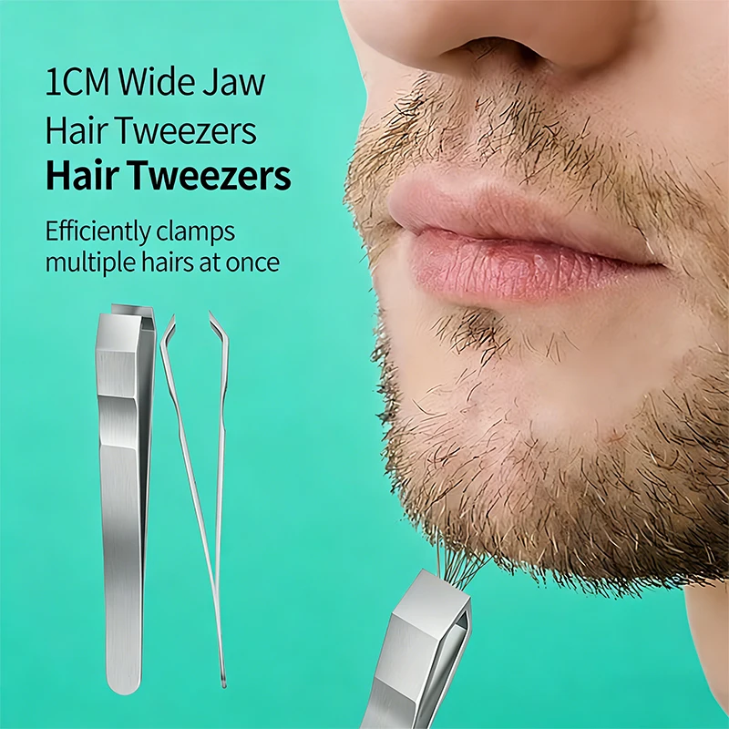 Stainless Steel Beard Mustache Trimmer Tweezers with Precision Tweezing for Facial Hair Grooming Professional & Use for Mustache
Stainless Steel Beard Mustache Trimmer Tweezers with Precision Tweezing for Facial Hair Grooming Professional & Use for Mustache
