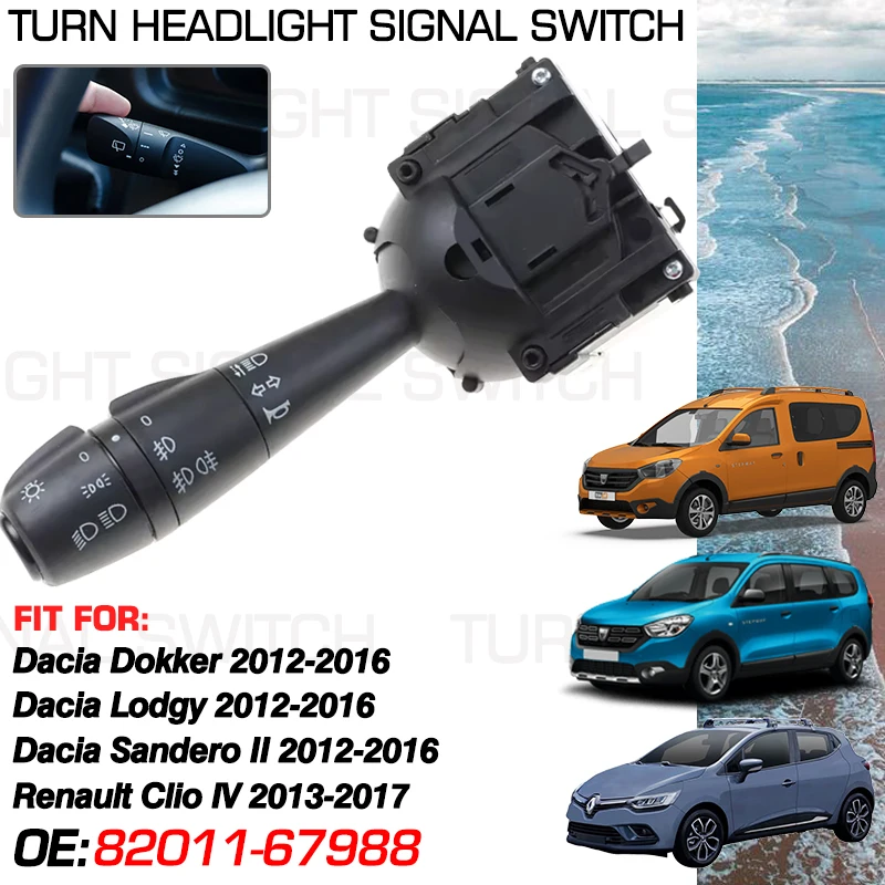 Car Turn Signal Headlight Switch For Renault Clio IV 2013-2017 Dacia Dokker Dacia Lodgy Dacia Sandero II 2012-2016 82011-67988
Car Turn Signal Headlight Switch For Renault Clio IV 2013-2017 Dacia Dokker Dacia Lodgy Dacia Sandero II 2012-2016 82011-67988