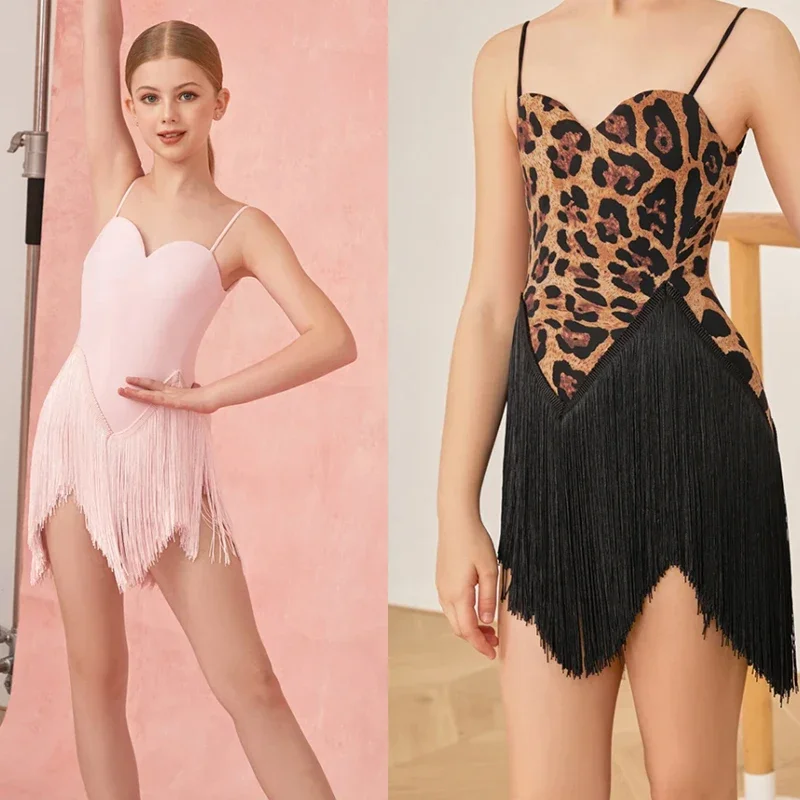 Girls Latin Dance Dress for Kids Halter Dress Competition Costume Fringes Skirt Cha Cha Rumba Samba DanceWear Practice Clothes
Girls Latin Dance Dress for Kids Halter Dress Competition Costume Fringes Skirt Cha Cha Rumba Samba DanceWear Practice Clothes