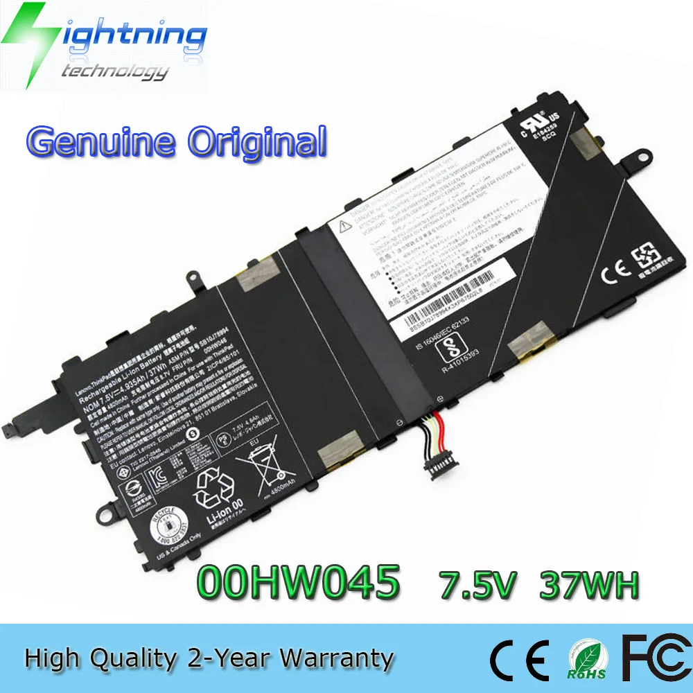 New Genuine Original 00HW045 7.5V 37Wh Laptop Battery for Lenovo Thinkpad X1 Tablet 12 Inch 2016 SB10J78994 00HW046
New Genuine Original 00HW045 7.5V 37Wh Laptop Battery for Lenovo Thinkpad X1 Tablet 12 Inch 2016 SB10J78994 00HW046