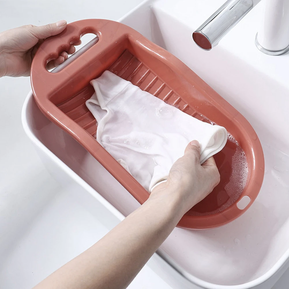 Pink Laundry Washboard PP Material Small H Washing Machine Socks Underwear Cleaner Durable Practical Housework Helper Portable
Pink Laundry Washboard PP Material Small H Washing Machine Socks Underwear Cleaner Durable Practical Housework Helper Portable