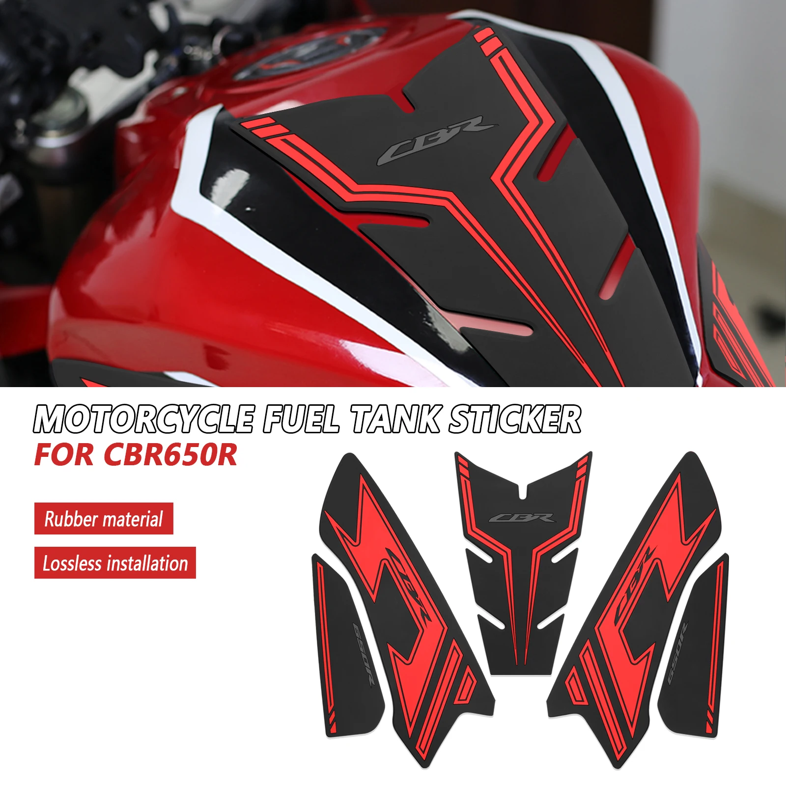 Новая мотоциклетная накладка на топливный бак, тяговая накладка на топливный бак, противоскользящая боковая наклейка на топливный бак для Honda CBR650R CBR 650 R 2019-2025 2024
Новая мотоциклетная накладка на топливный бак, тяговая накладка на топливный бак, противоскользящая боковая наклейка на топливный бак для Honda CBR650R CBR 650 R 2019-2025 2024