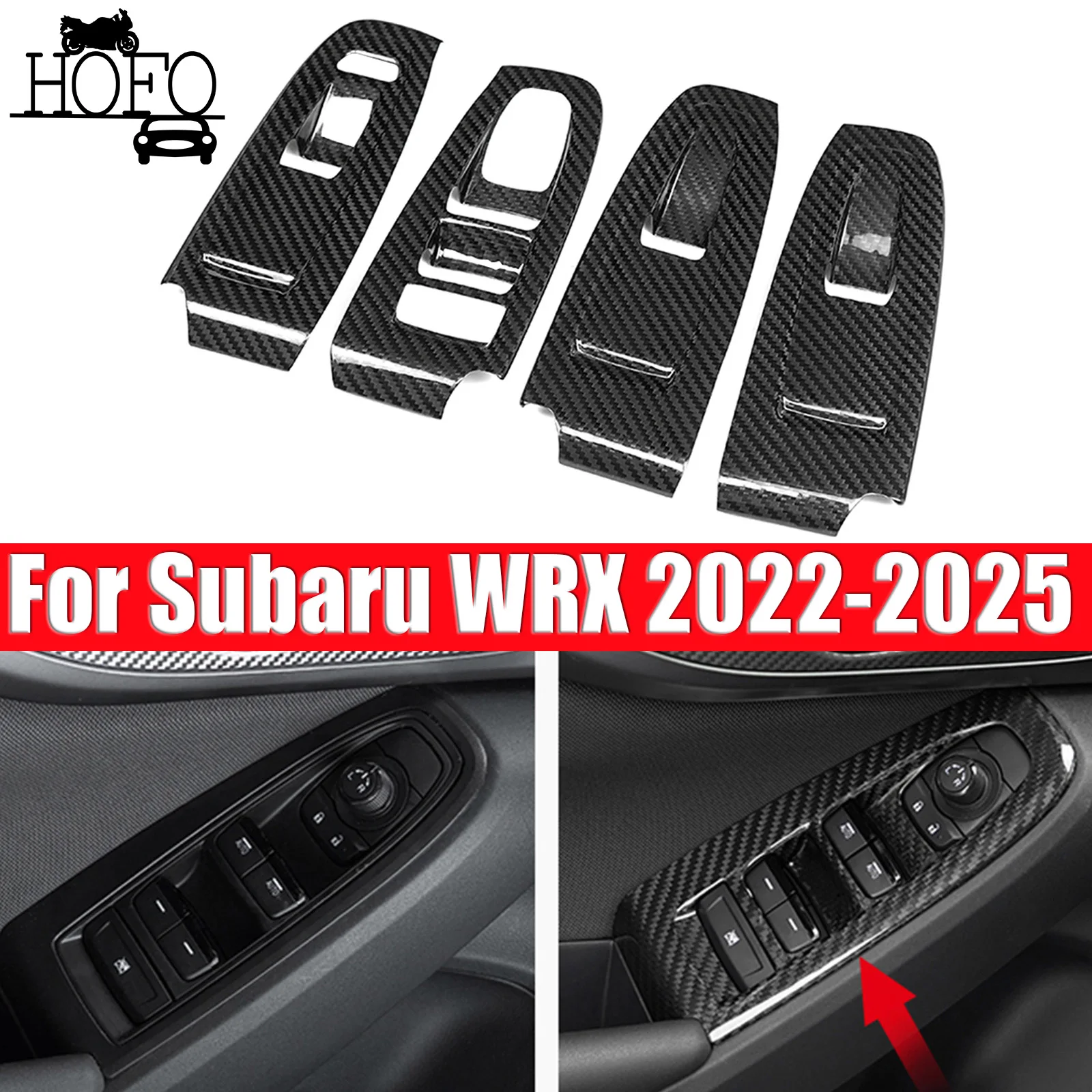 4 Pcs/Set Window Lift Switch Panel Cover Trim For Subaru WRX 2022-2025 2023 2024
4 Pcs/Set Window Lift Switch Panel Cover Trim For Subaru WRX 2022-2025 2023 2024