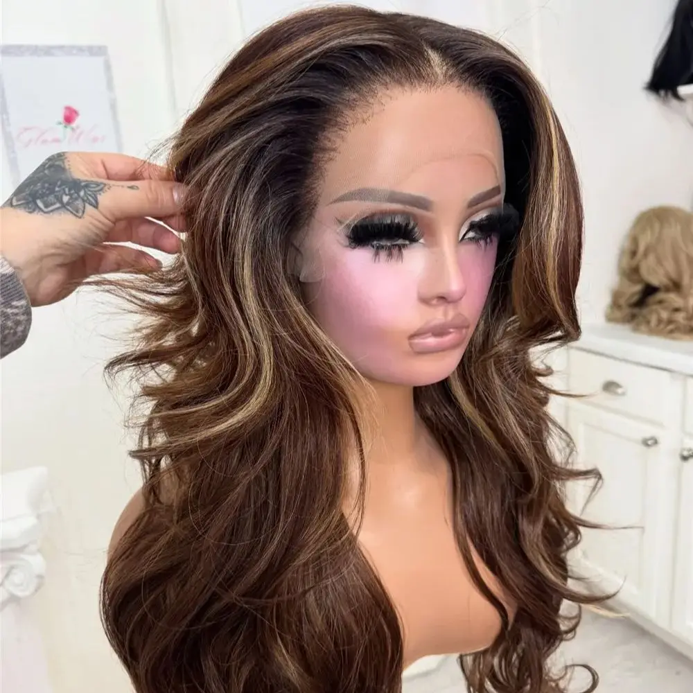 Коричневый парик омбре с кружевной передней частью, длинный волнистый синтетический парик с натуральными мелированными волнами, термостойкое волокно, реалистичная линия роста волос, 22 дюйма
Коричневый парик омбре с кружевной передней частью, длинный волнистый синтетический парик с натуральными мелированными волнами, термостойкое волокно, реалистичная линия роста волос, 22 дюйма