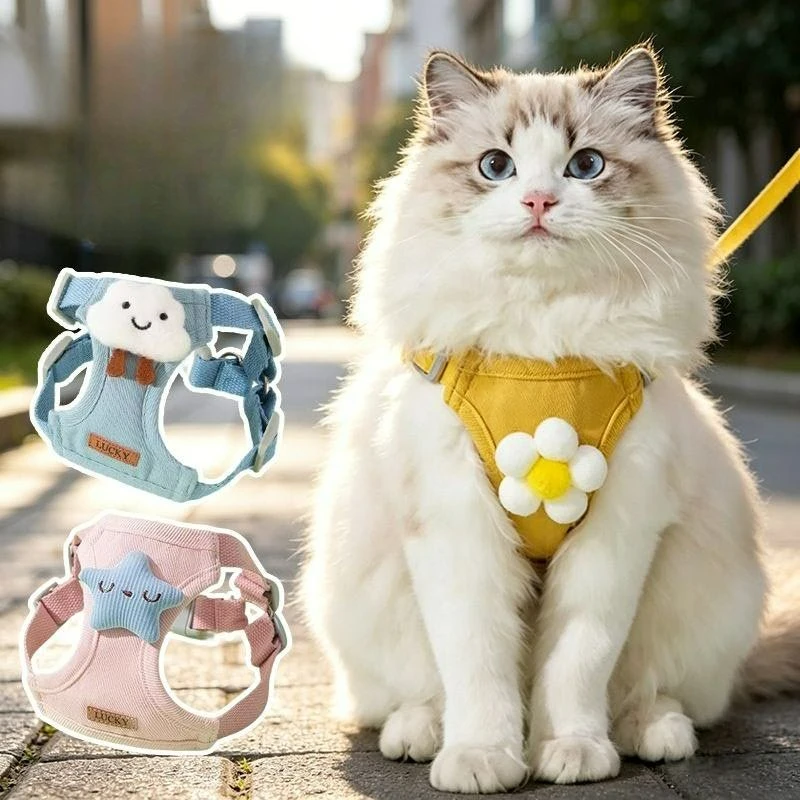 Cute Pet Dog Harness Leash Set Adjustable Puppy Harness Vest Cute Patten Cat Chest Strap Chihuahua Pet Walking Outdoor Supplies
Cute Pet Dog Harness Leash Set Adjustable Puppy Harness Vest Cute Patten Cat Chest Strap Chihuahua Pet Walking Outdoor Supplies