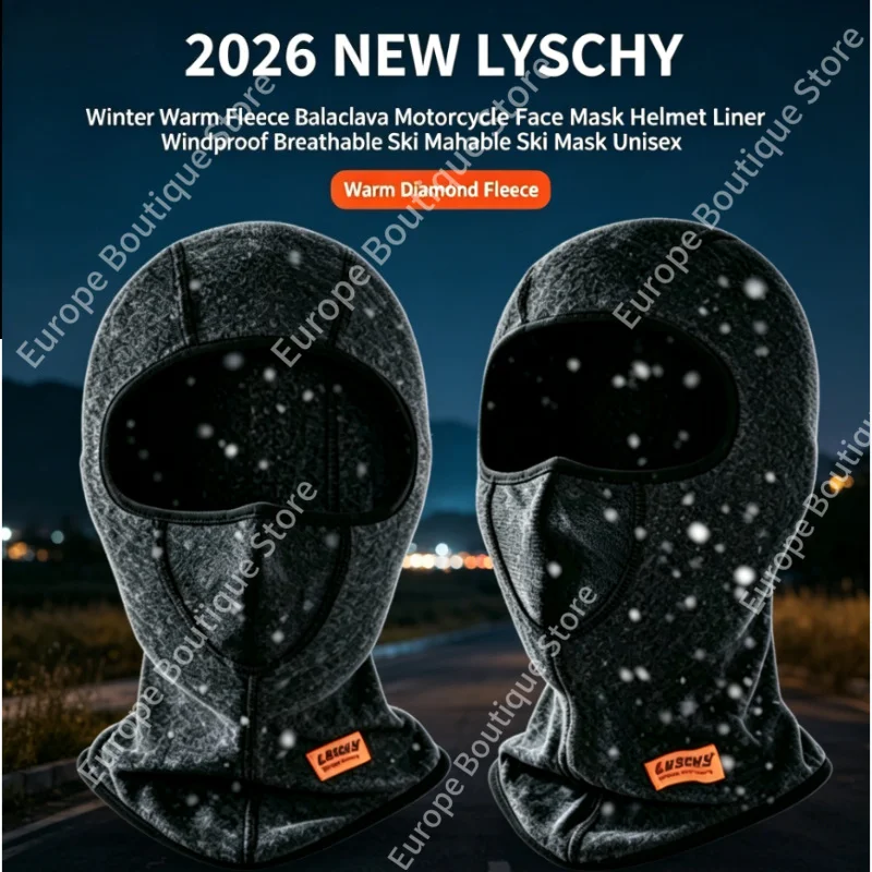 2026 NEW LYSCHY Winter Warm Windproof Breathable Fleece Balaclava Unisex Motorcycle Face Mask Helmet Liner Ski Mask
2026 NEW LYSCHY Winter Warm Windproof Breathable Fleece Balaclava Unisex Motorcycle Face Mask Helmet Liner Ski Mask