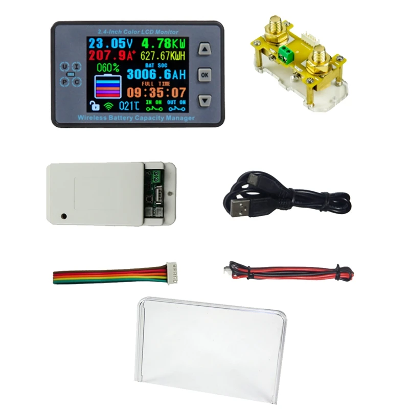 VAC8710F 2.4 Inch Wireless Voltage Meter+Acquisition Module+Case Coulometer Capacity Power Detector Spare Parts Kit 120V 100A
VAC8710F 2.4 Inch Wireless Voltage Meter+Acquisition Module+Case Coulometer Capacity Power Detector Spare Parts Kit 120V 100A