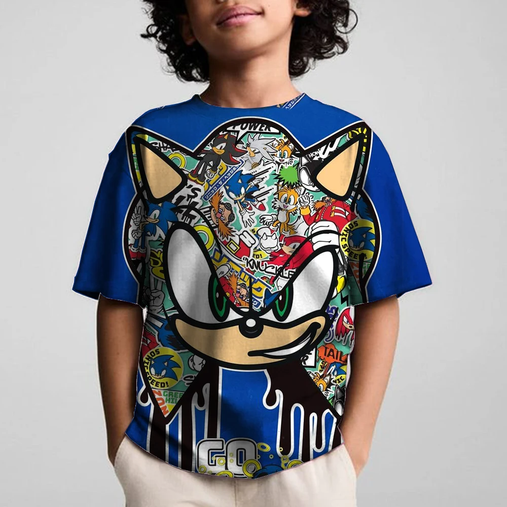 2025 Summer Boys Anime Short Sleeve Sonic 3D Printed T-shirt Children's Home Clothing T-shirt Daily Casual Top 3-14Y Children's
2025 Summer Boys Anime Short Sleeve Sonic 3D Printed T-shirt Children's Home Clothing T-shirt Daily Casual Top 3-14Y Children's